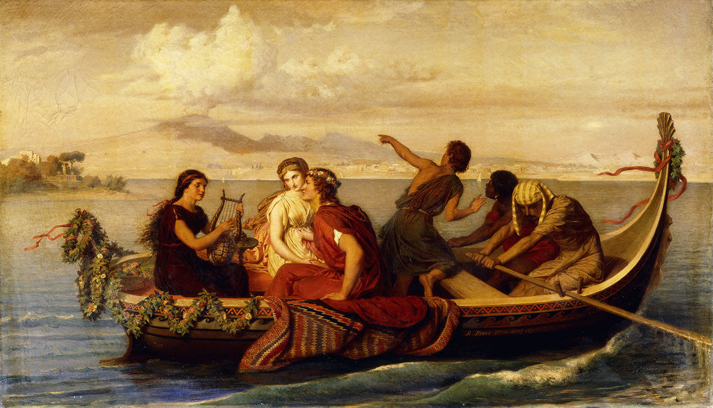 Detail of Escape from Pompeii by Roland Risse