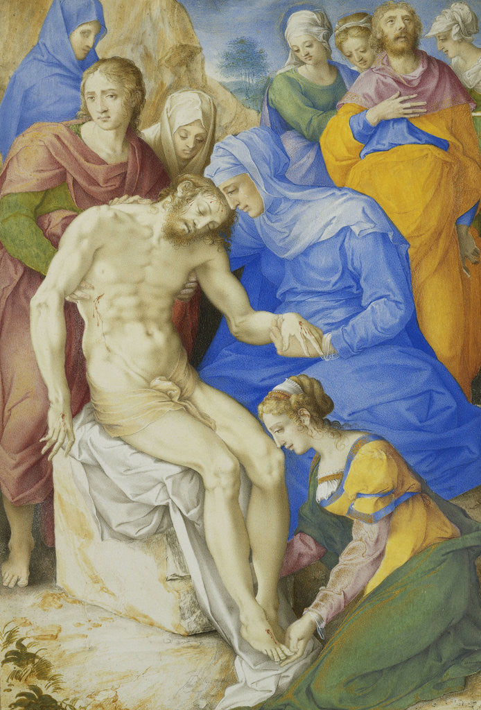 Detail of The Lamentation by Giorgio Giulio Clovio