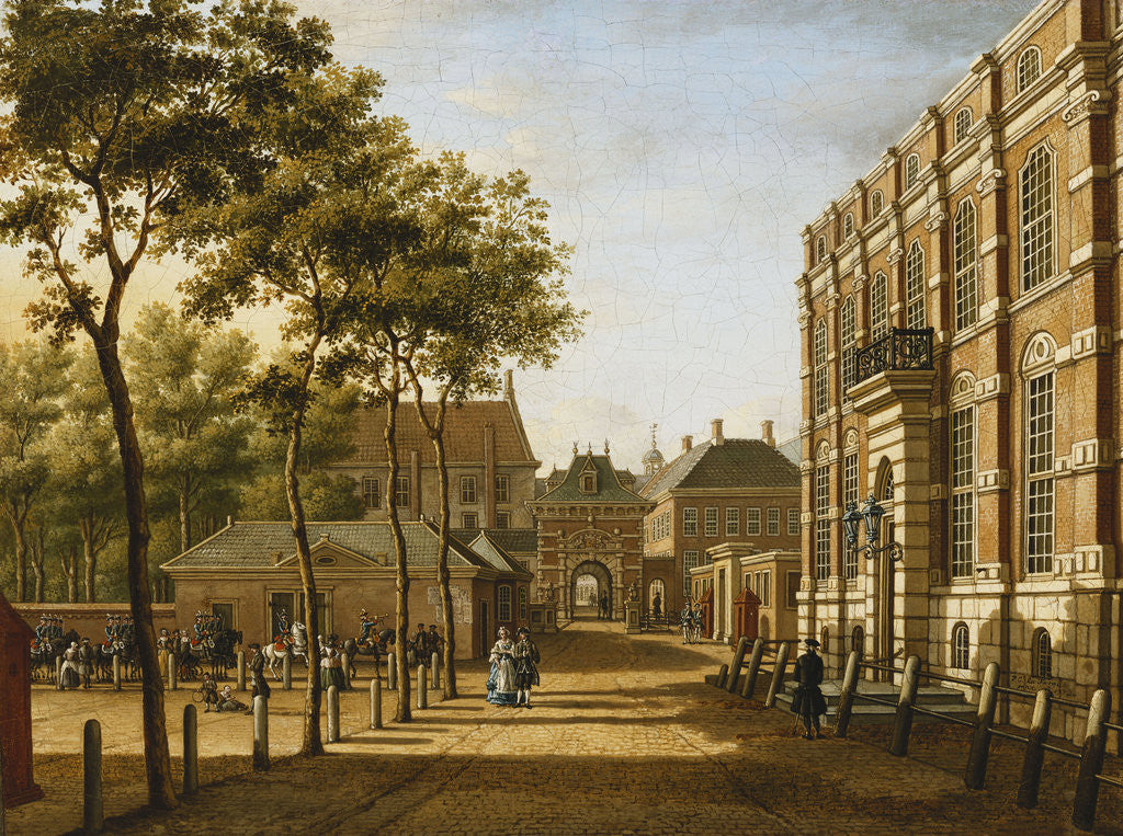 Detail of The Hague by Paulus Constantin La Fargue