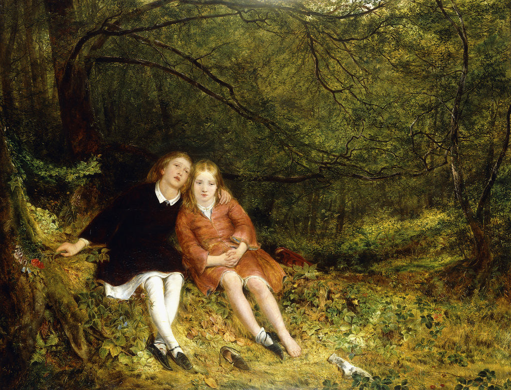 Detail of The Lost Path by Richard Redgrave