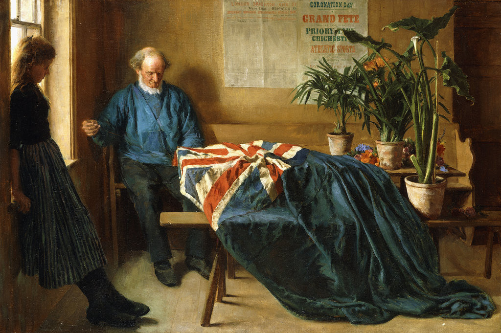 Detail of Preparation for Coronation Day, Chichester by William Henry Rainey