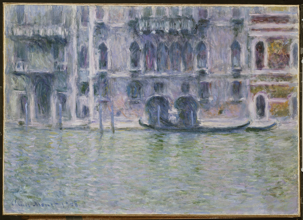 Detail of Palazzo da Mula by Claude Monet