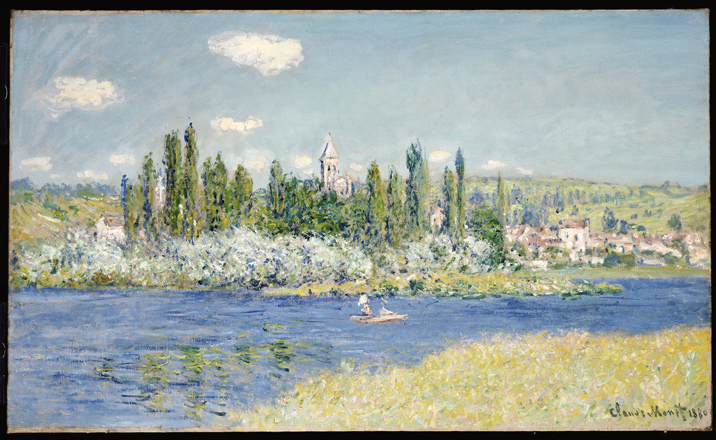 Detail of Vetheuil by Claude Monet