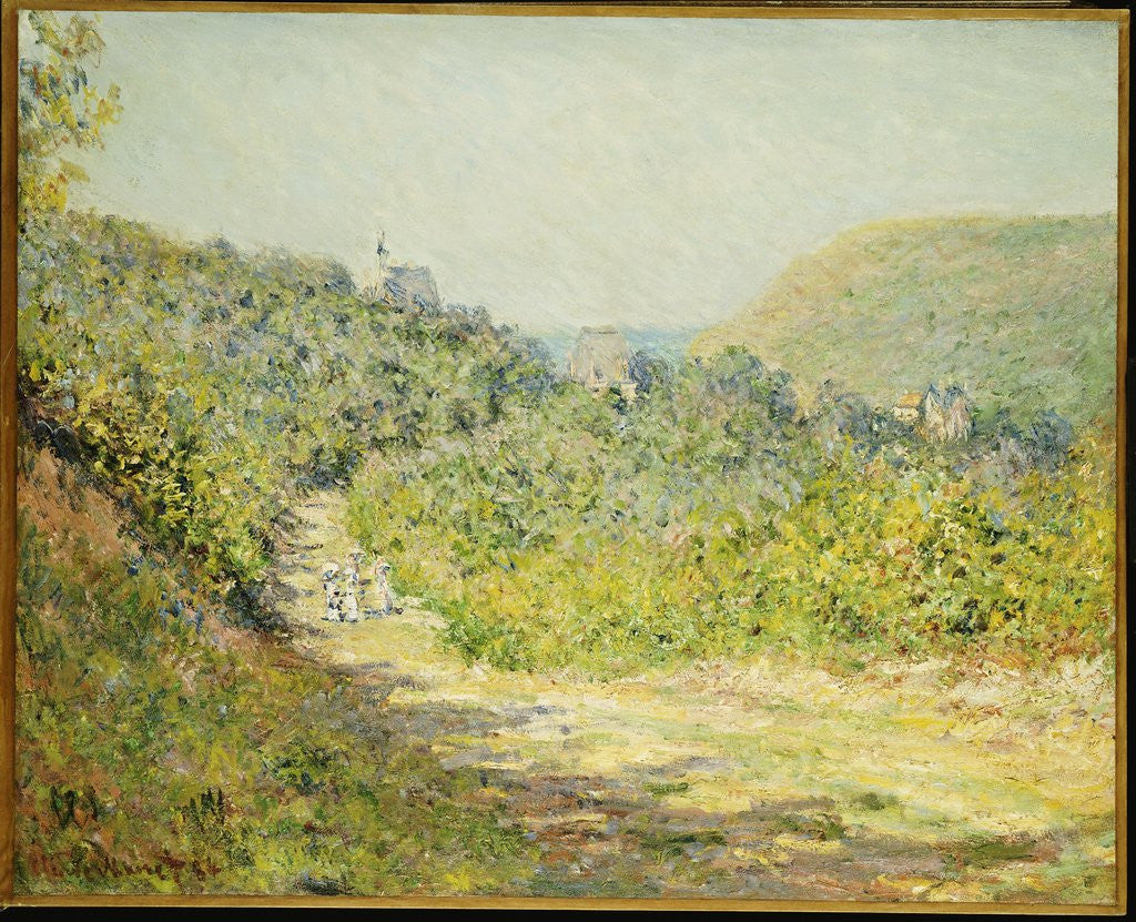 Detail of Aux Petites Dalles by Claude Monet
