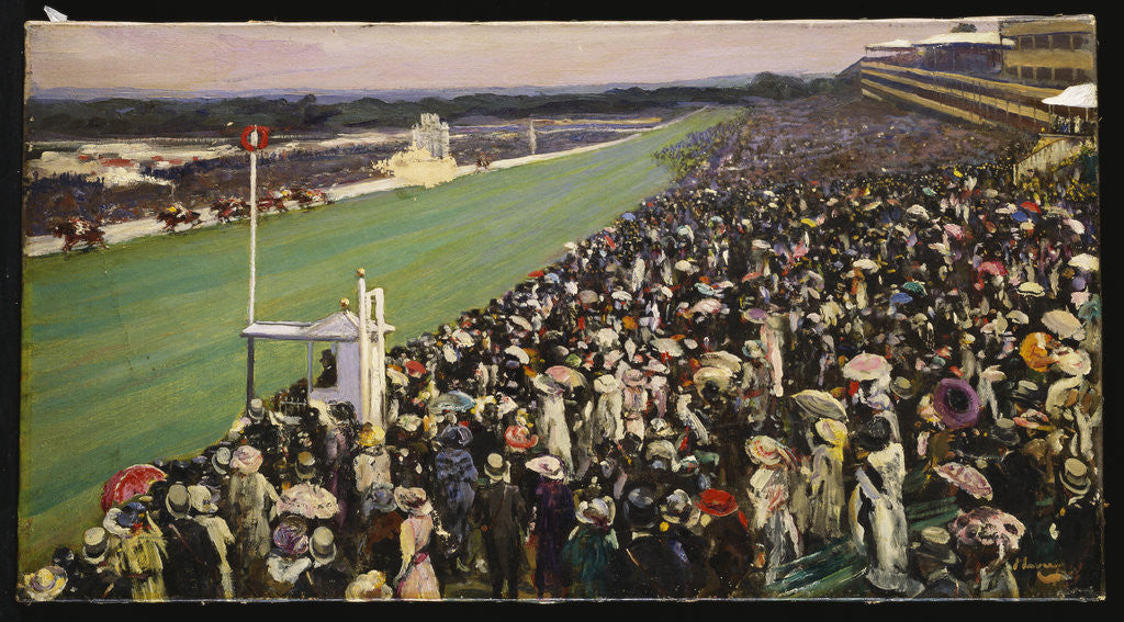 Detail of The Gold Cup Ascot, The Royal Enclosure, 1922 by John Lavery
