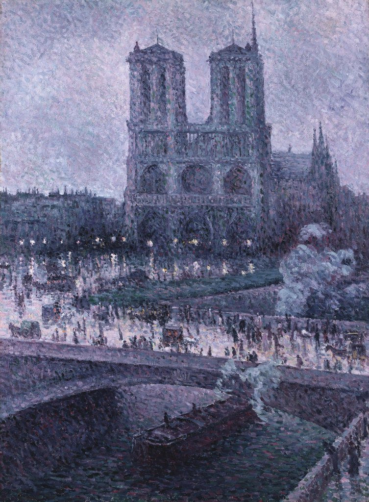 Detail of Notre Dame by Maximilien Luce