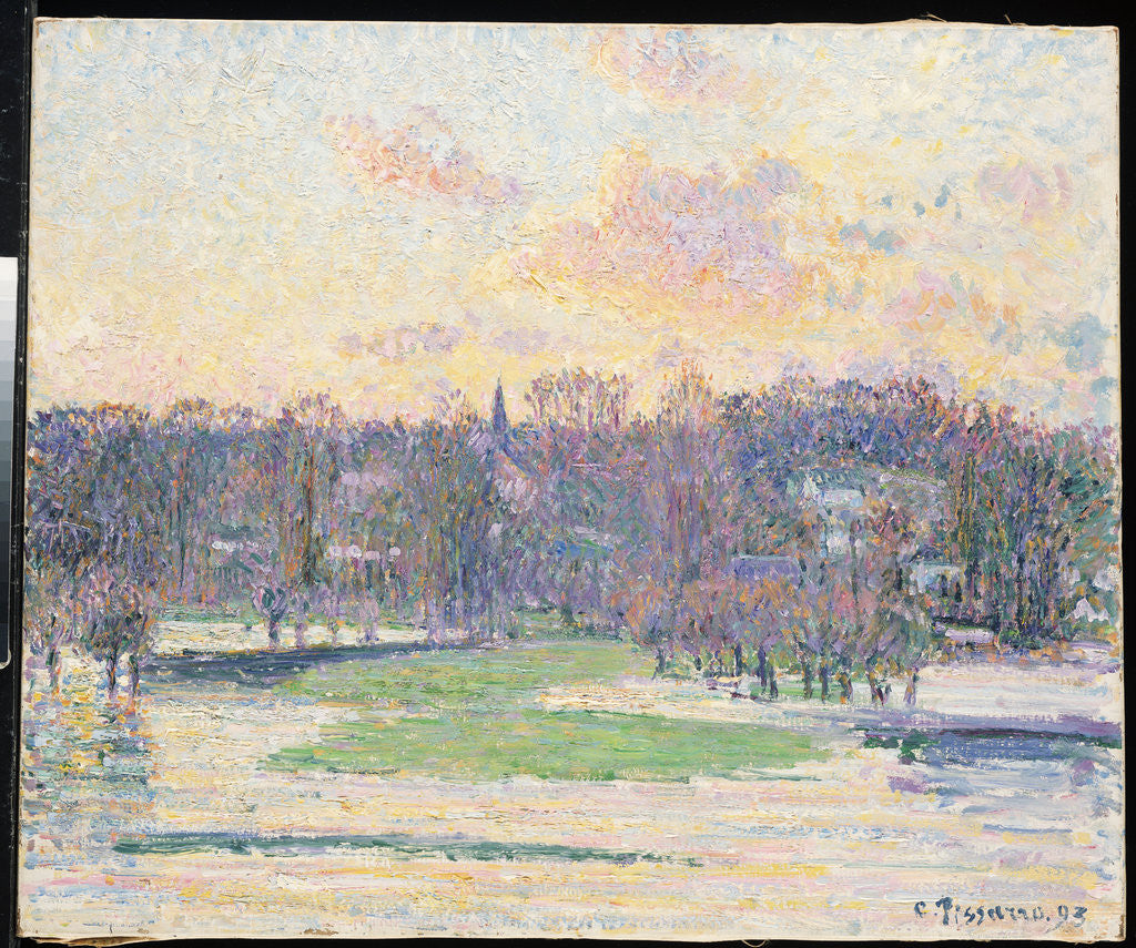 Detail of Flood at Sunset by Camillle Pissarro