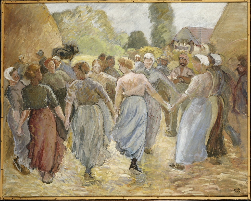Detail of The Circle by Camillle Pissarro