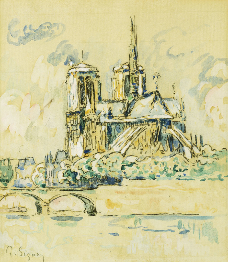 Detail of Notre Dame by Paul Signac