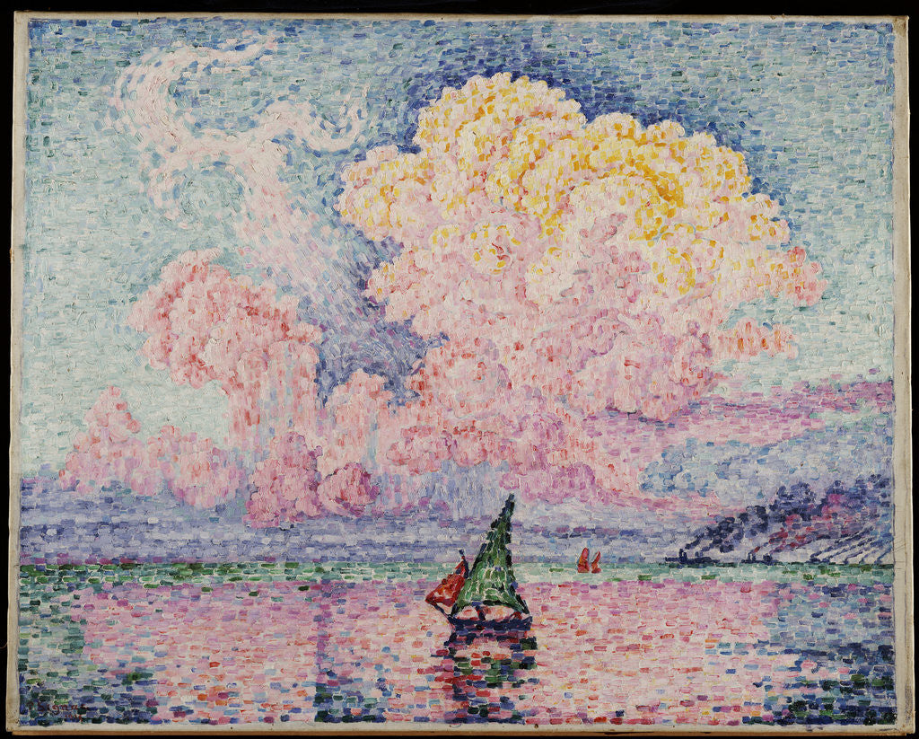 Detail of Pink Clouds, Antibes by Paul Signac