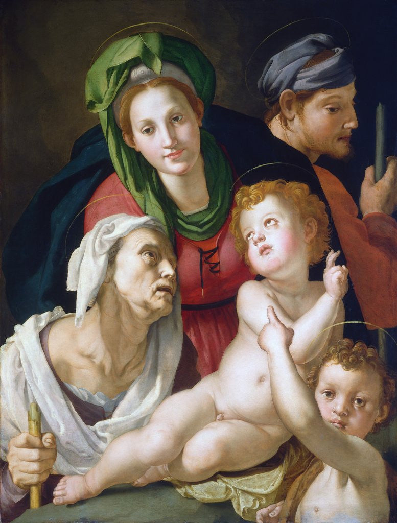 Detail of The Holy Family by Bronzino
