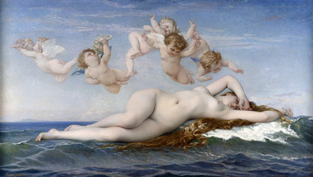 Detail of The Birth of Venus by Alexandre Cabanel