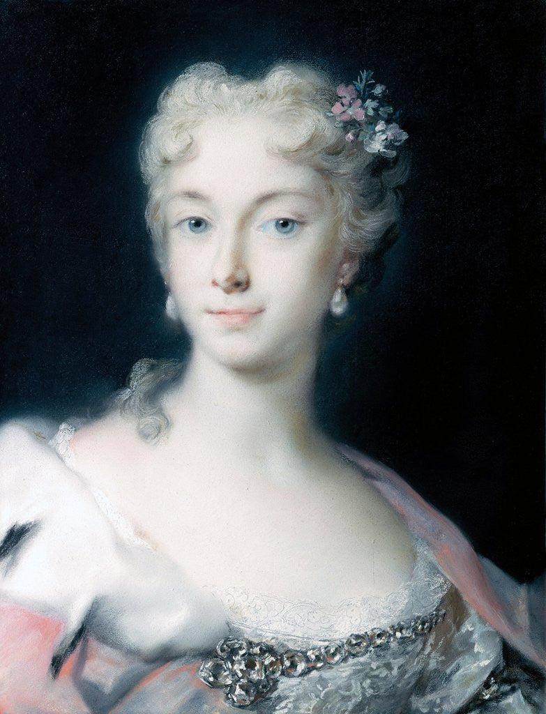 Detail of Maria Theresa, Archduchess of Habsburg by Rosalba Carriera