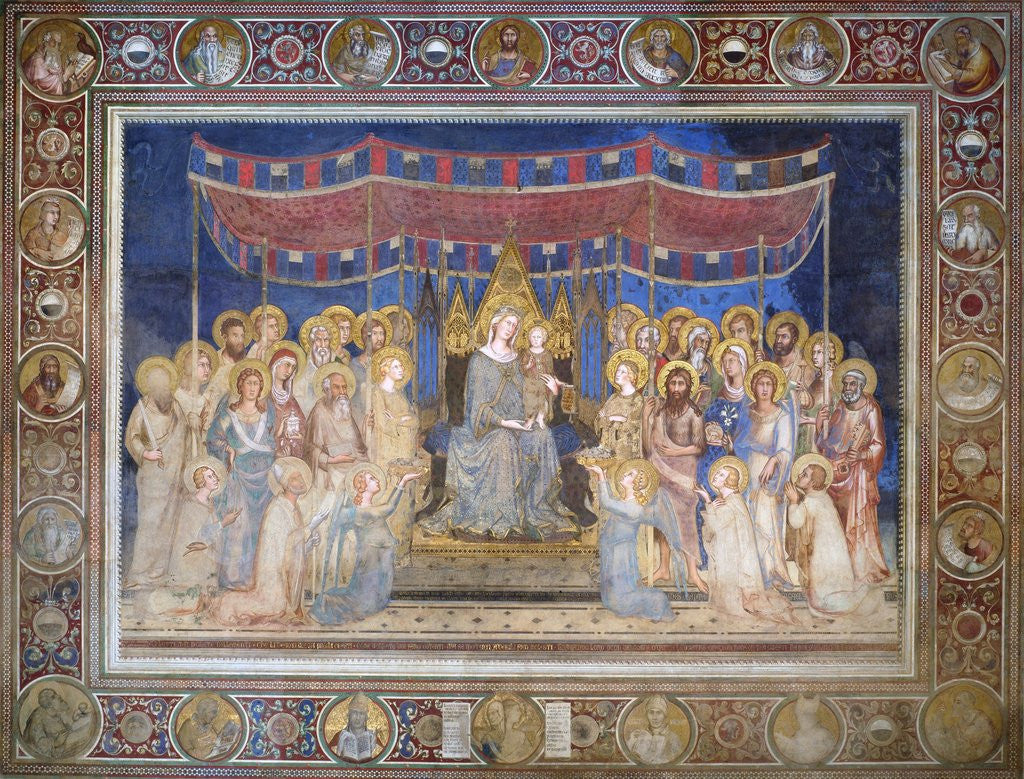 Detail of MaestÃ  by Simone Martini
