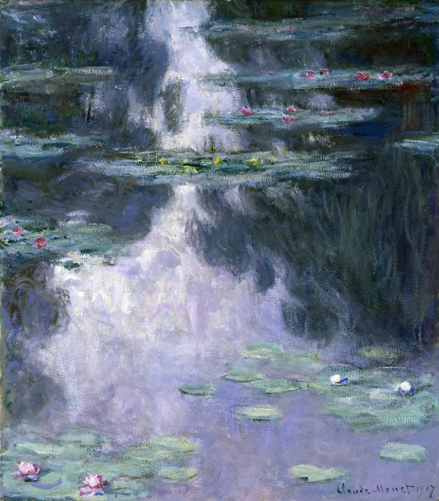 Detail of Water Lilies (Nymphéas) by Claude Monet