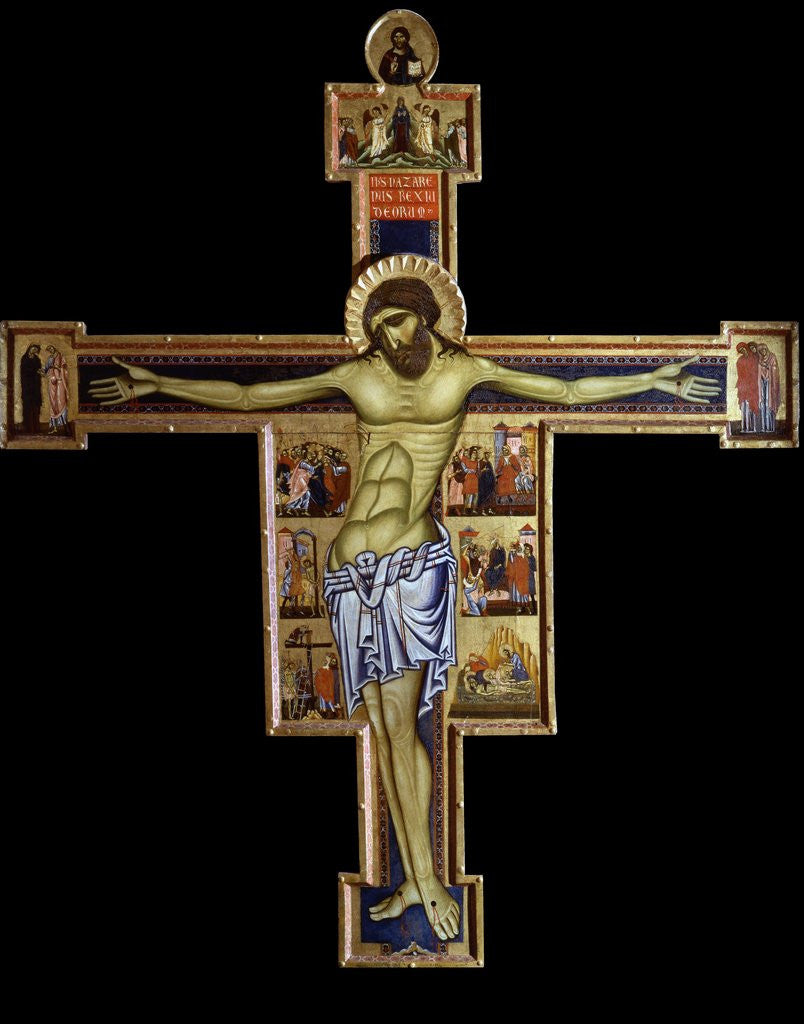 Detail of Painted crucifix by Coppo di Marcovaldo