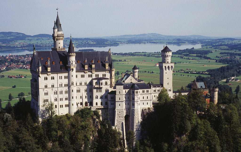 Detail of Germany, Bayern, Allgau, Fussen, Schloss Neuschwanstein castle by Anonymous