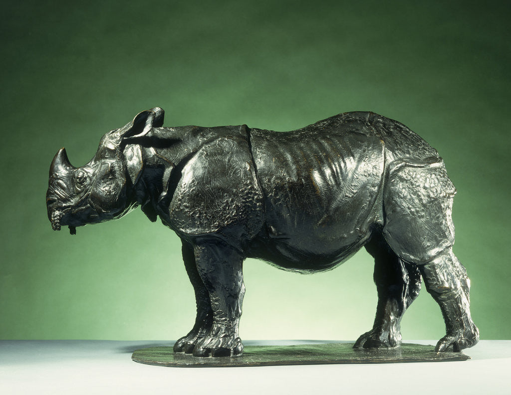 Detail of 3 Year Old Rhinoceros by Rembrandt Bugatti