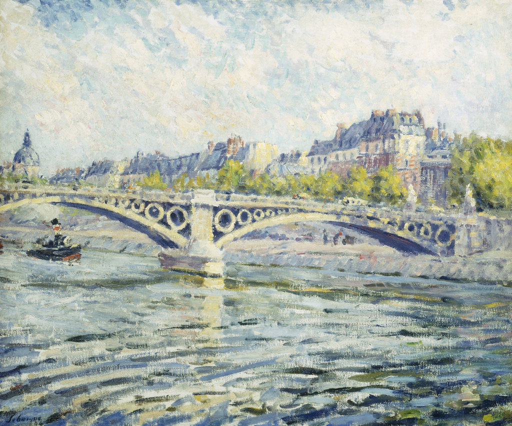 Detail of The Seine, Paris by Henri Lebasque