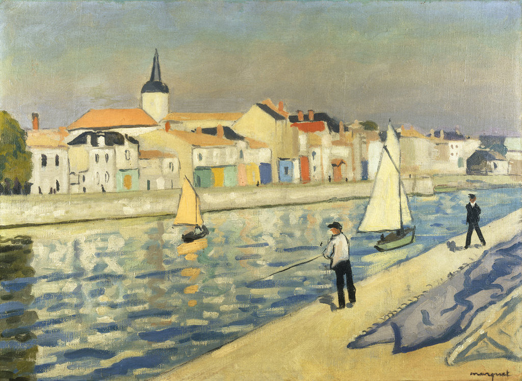 Detail of Anglers at Chaume by Albert Marquet