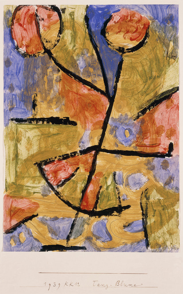 Detail of Dance-Flower by Paul Klee