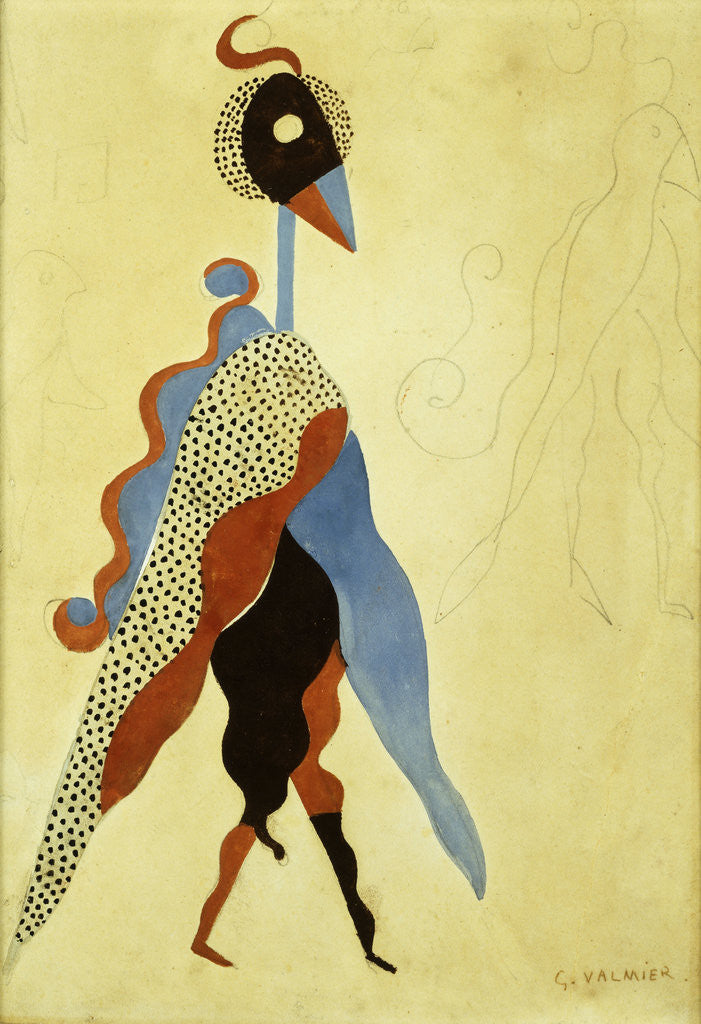 Detail of Projet de Costume by Georges Valmier