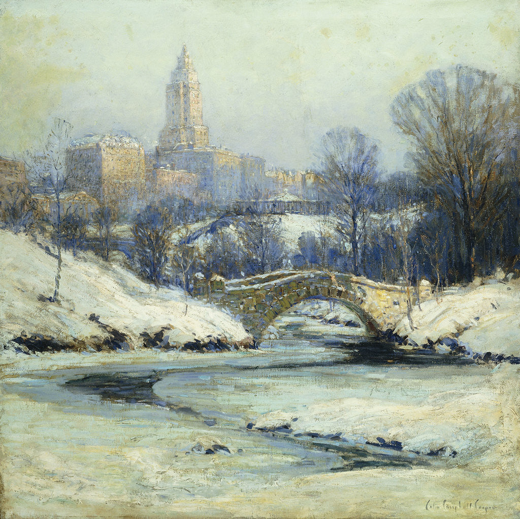 Detail of Central Park by Colin Campbell Cooper