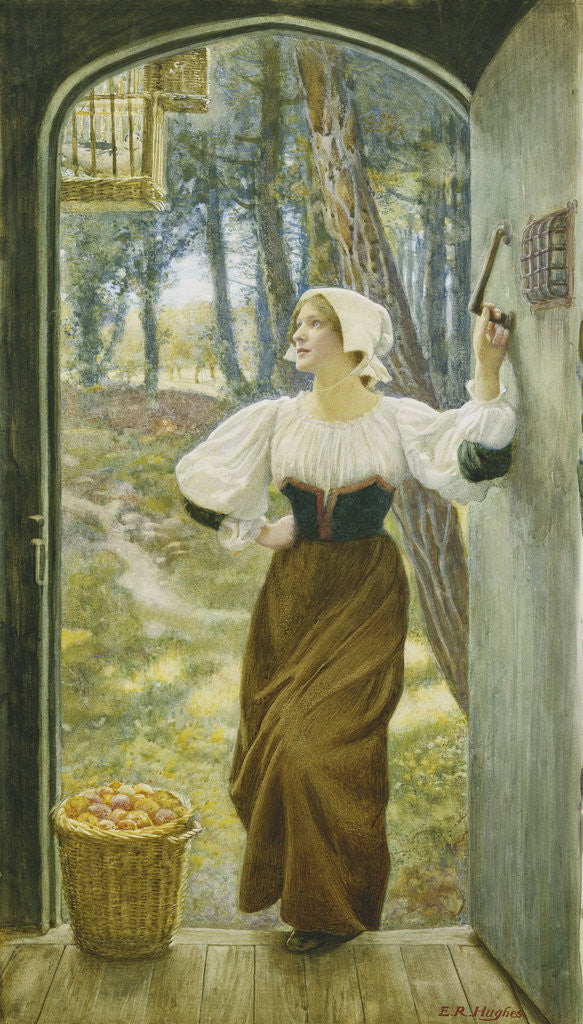 Detail of Tithe in Kind by Edward Robert Hughes