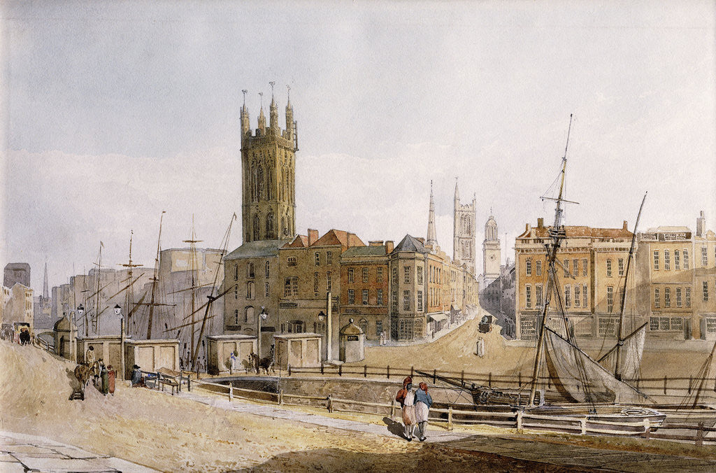 Detail of Draw Bridge from St. Augustine's Bank, Bristol by James Johnson