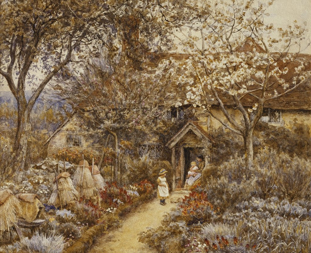 Detail of Springtime by Helen Allingham