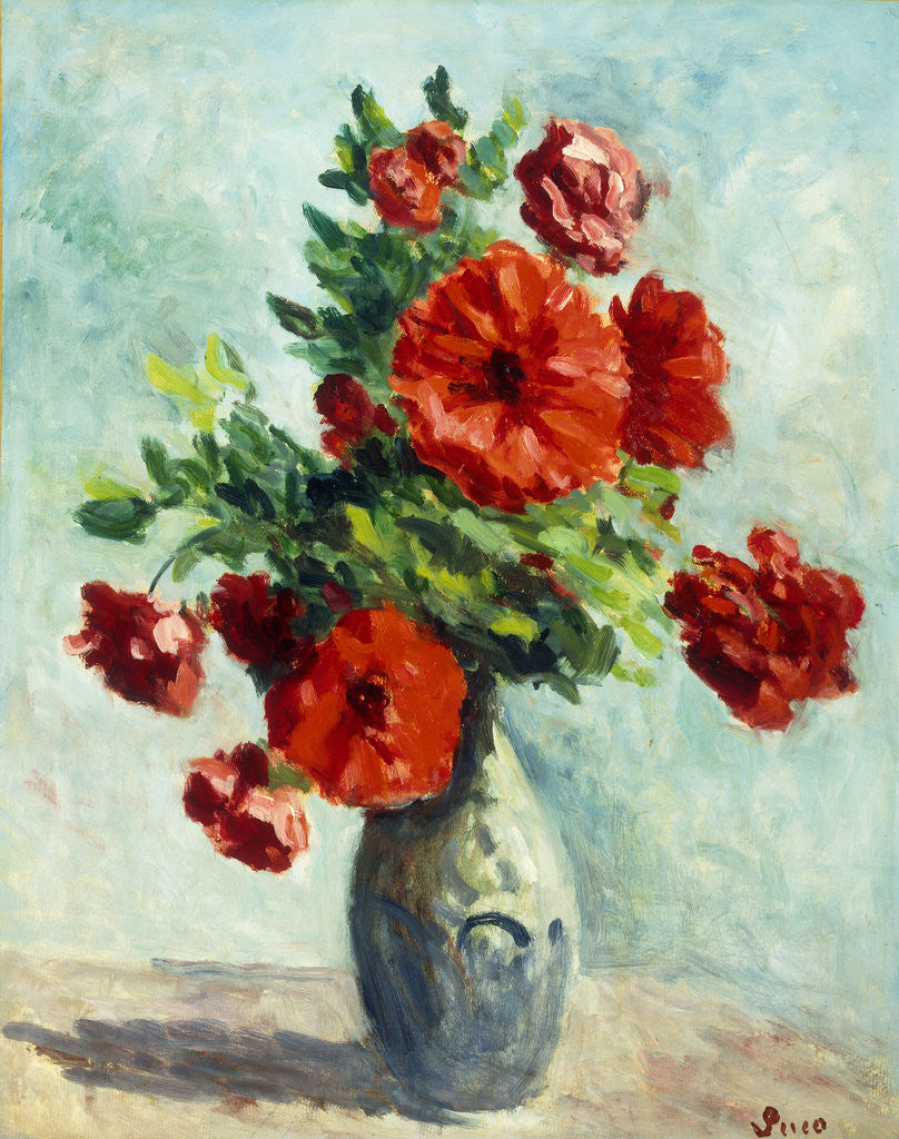 Detail of Vase of Flowers by Maximilien Luce