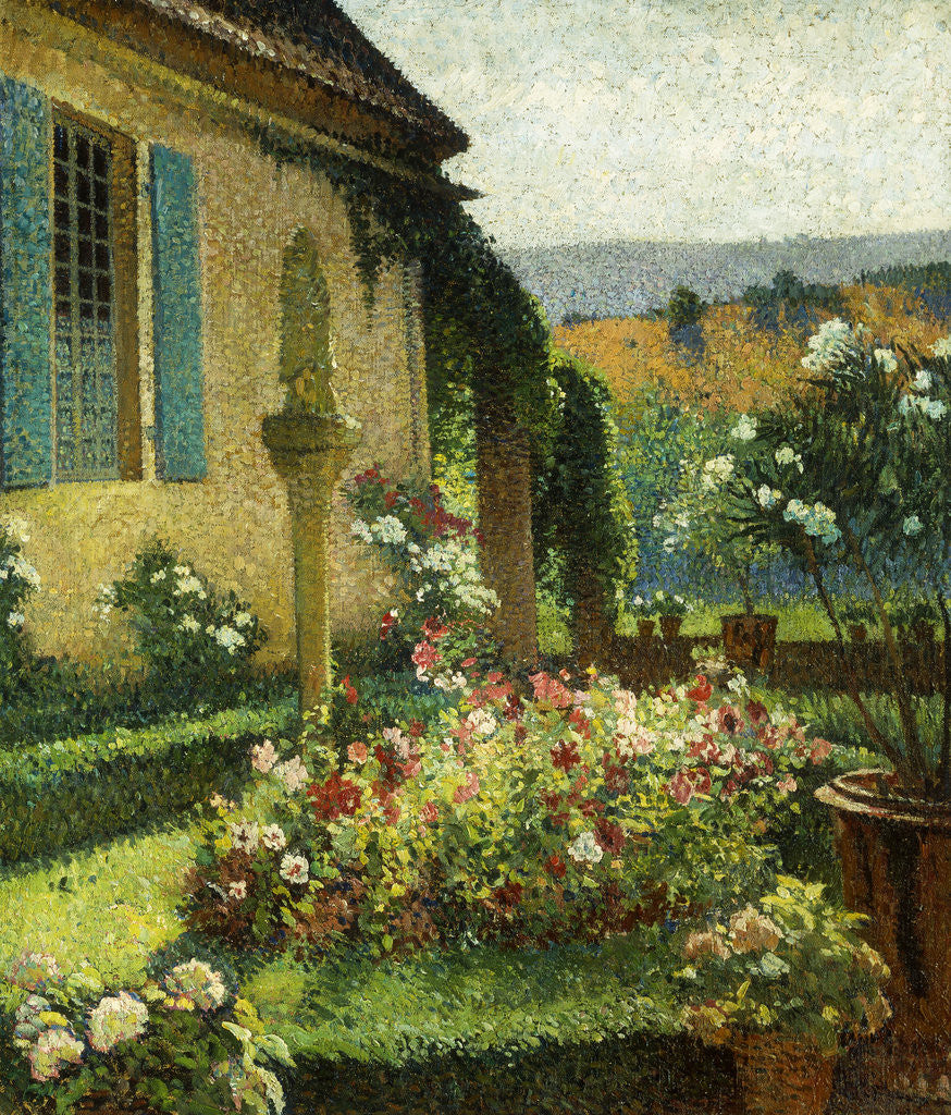 Detail of The Artist's Garden by Henri Martin