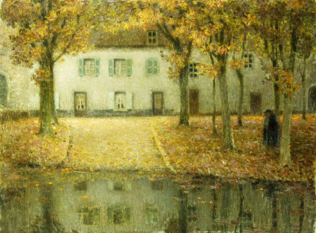 Detail of Little Place on the Banks of the Eau at Chartres by Henri Le Sidaner