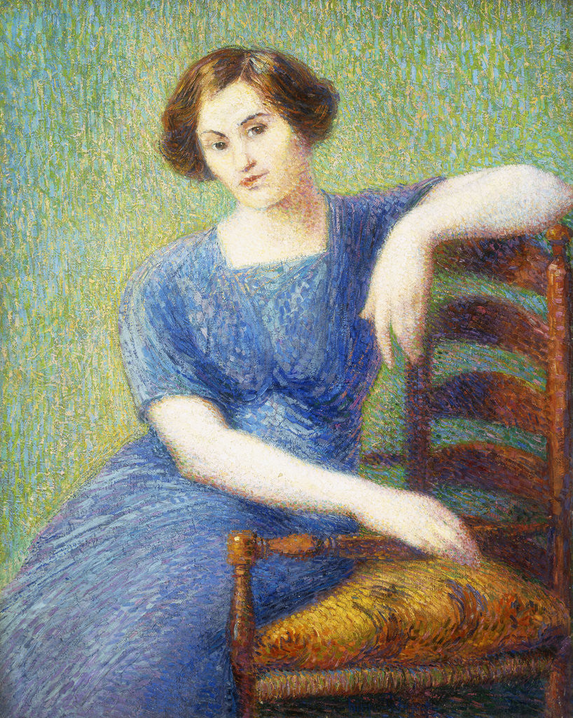 Detail of Woman with a Chair by Hippolyte Petitjean