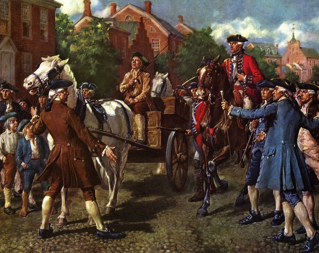 Detail of British Confiscation of Colonial Arms in 1775 by Anonymous