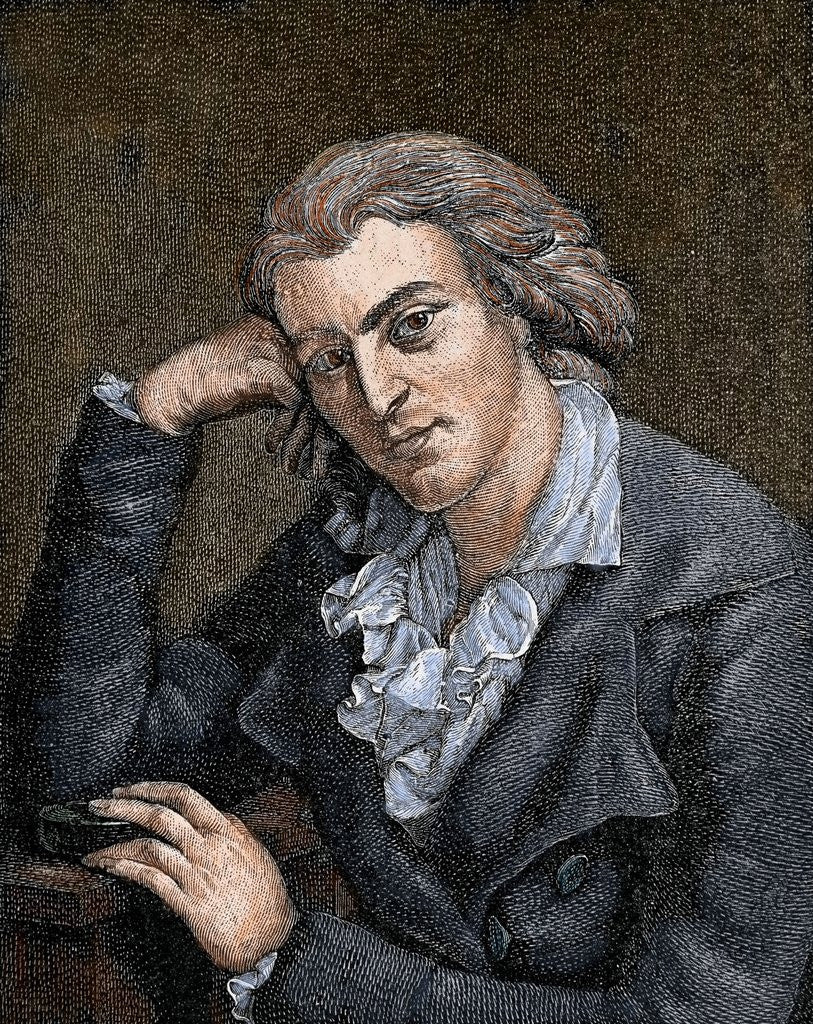 Detail of Schiller, Johann Christoph Friedrich von (1759-1805) by Corbis