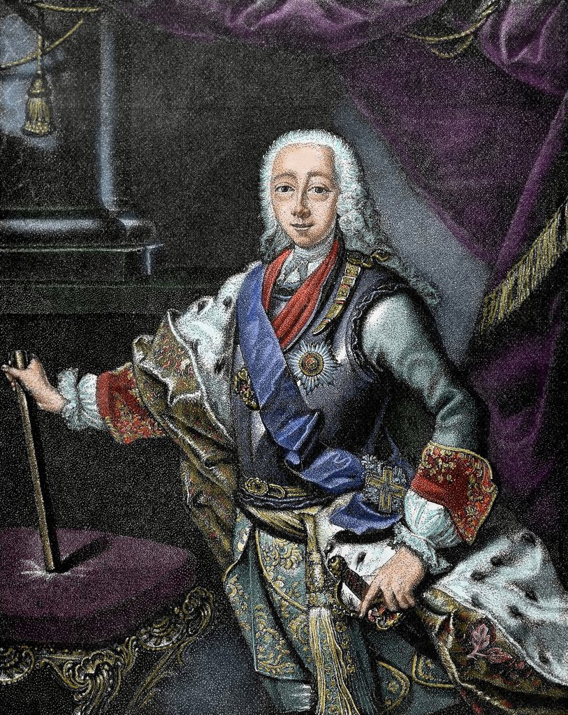 Detail of Peter III of Russia (1728-1762) by Corbis