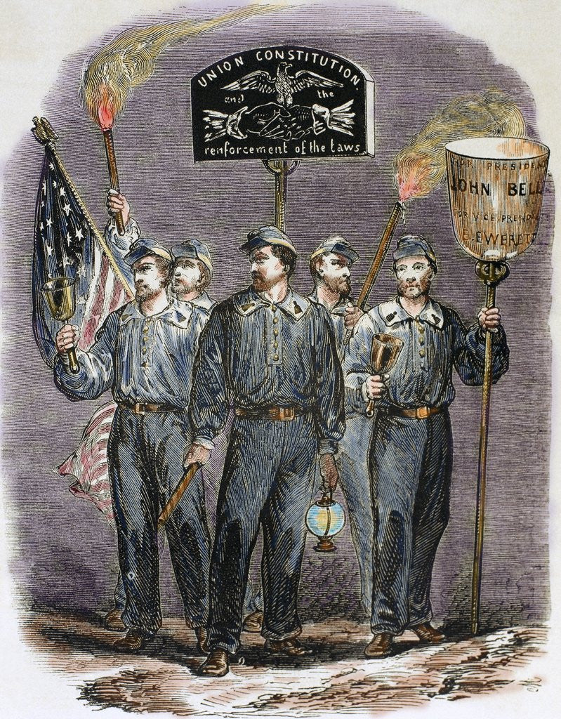 Detail of Party supporters of John Bell, candidate of the Constitutional Union Party by Anonymous