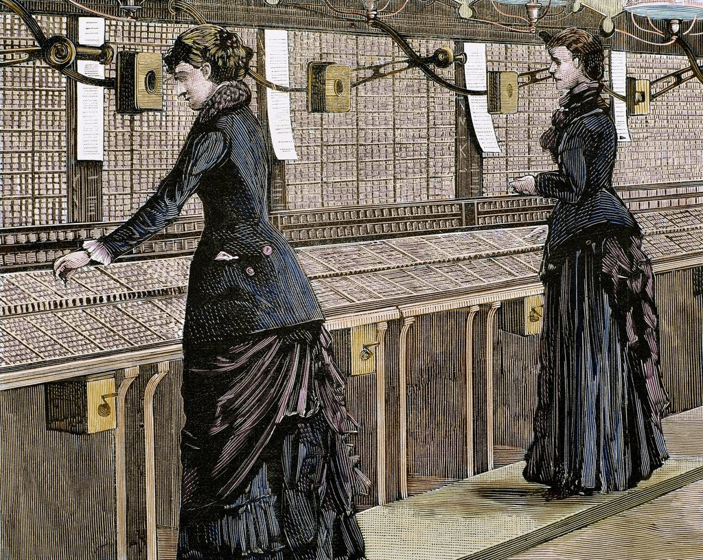 Detail of Telephone central office by Anonymous