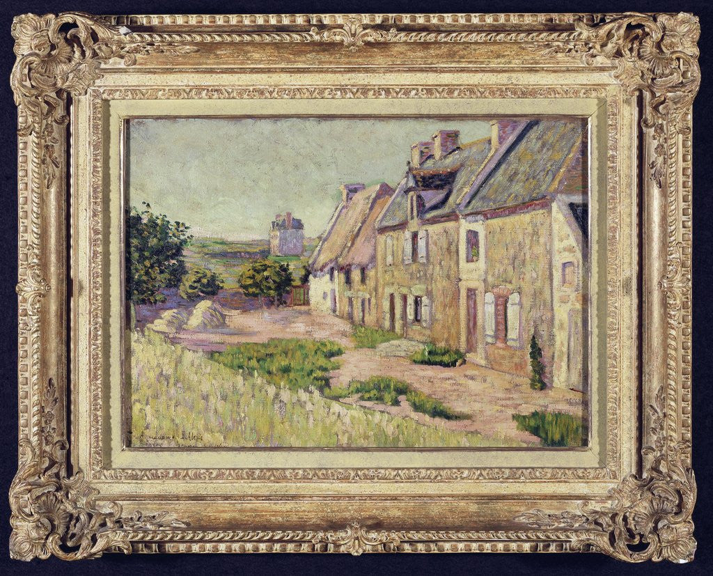 Detail of Saint-Briac, cour a la Ville Hue by Paul Signac