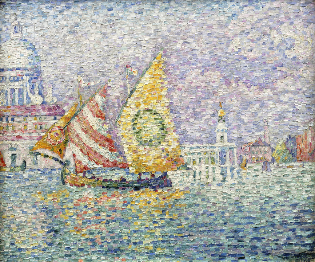 Detail of Bragozzo, Venice by Paul Signac