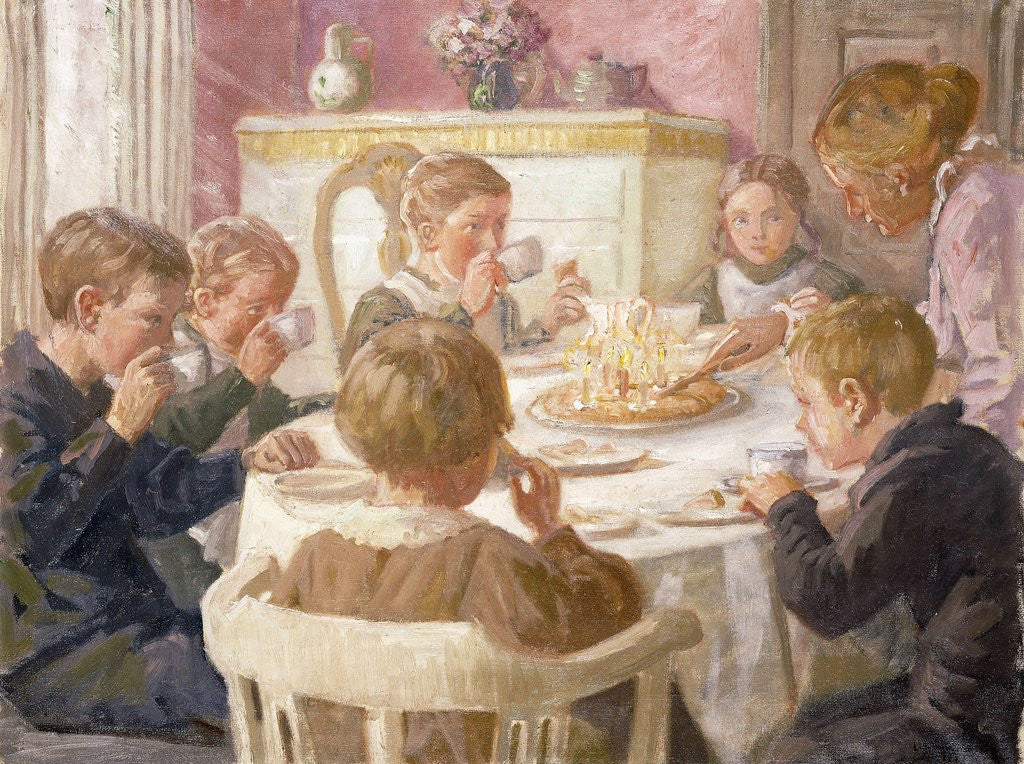 Detail of The Birthday Party by Luplau Janssen