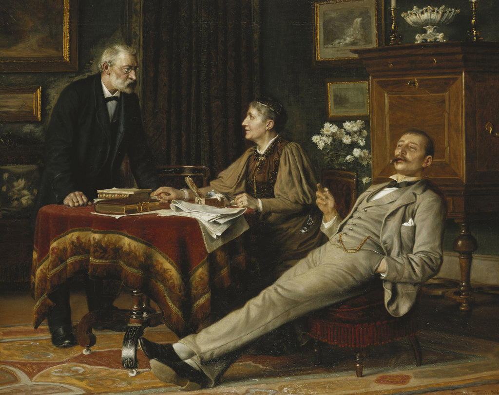 Detail of The Heir by Wenzel Ulrik Tornoe