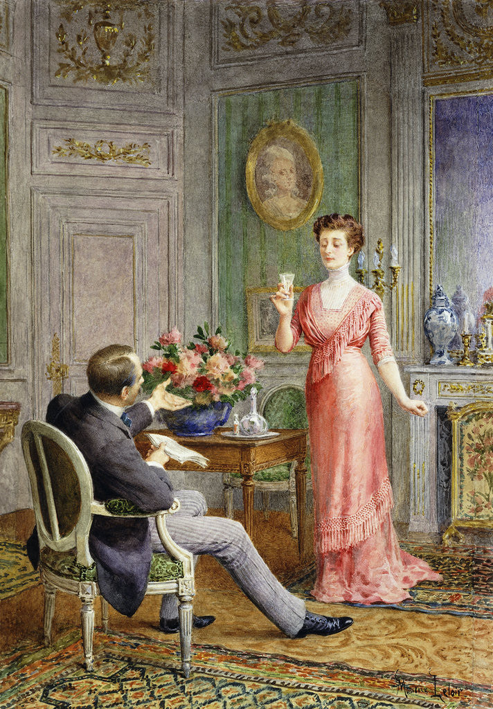 Detail of Scenes from La Rampe by Maurice Leloir