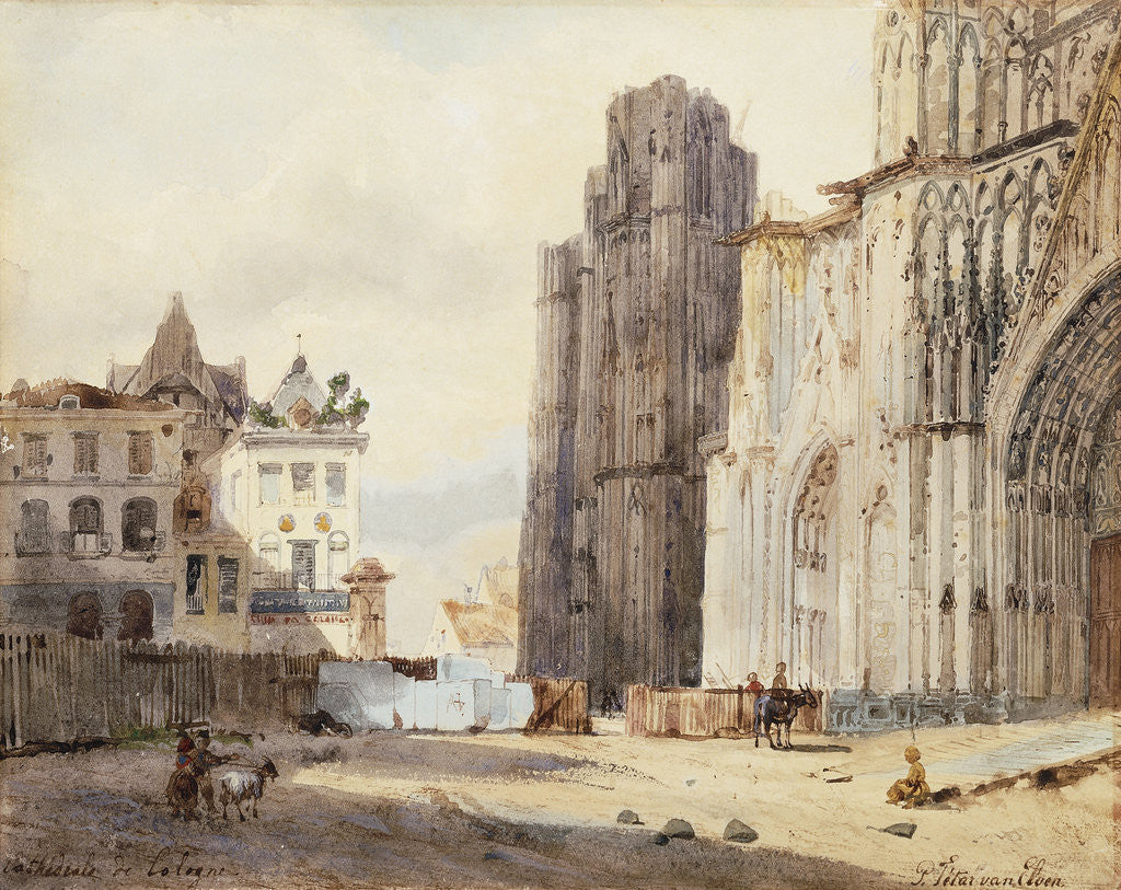 Detail of Cologne Cathedral by Paul Constantin Dominique Tetar von Elven