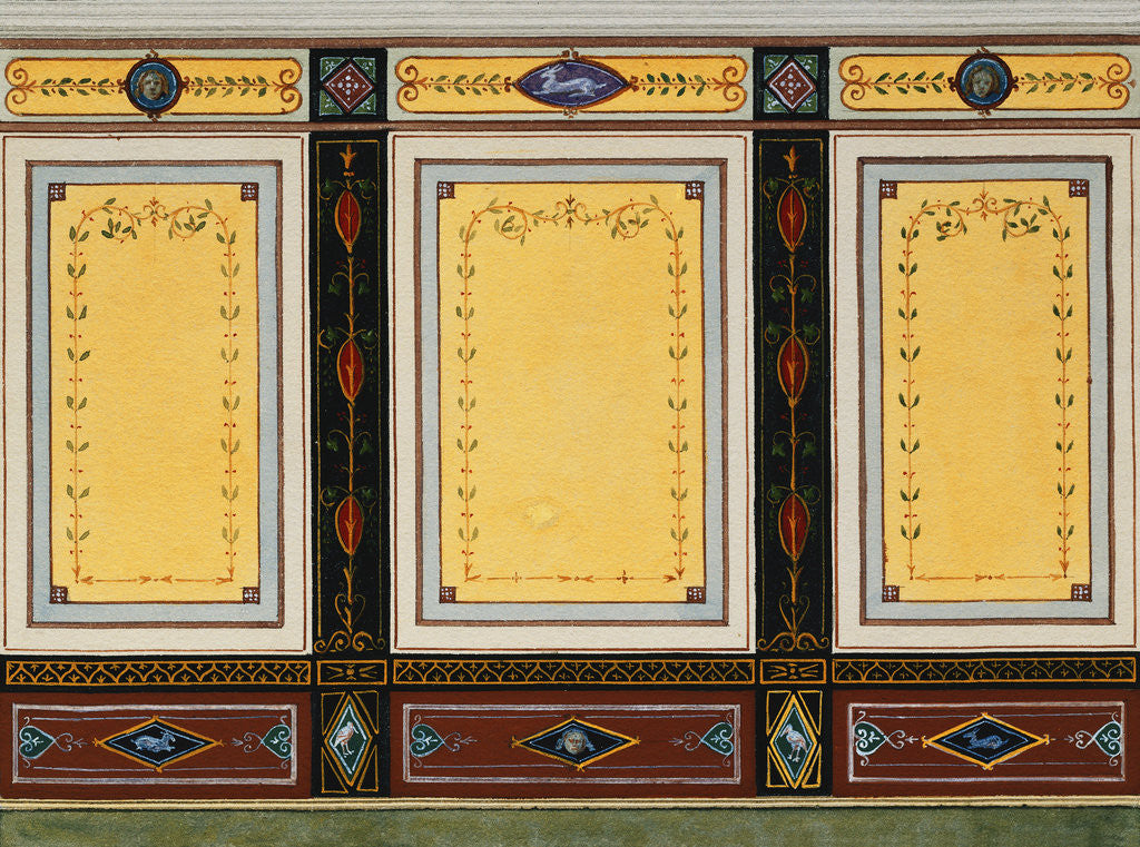 Detail of Design for Wall Decoration for Mr. Stephenson Clarke by John Dibblee Crace