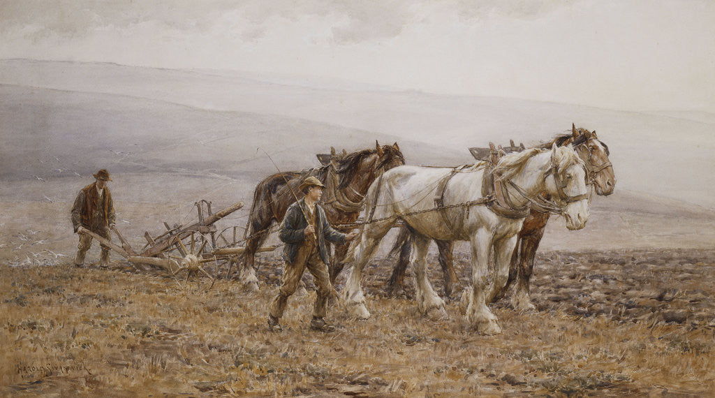 Detail of The Ploughman Wilmington Polegate, Near Eastbourne by Joseph Harold Swanwick