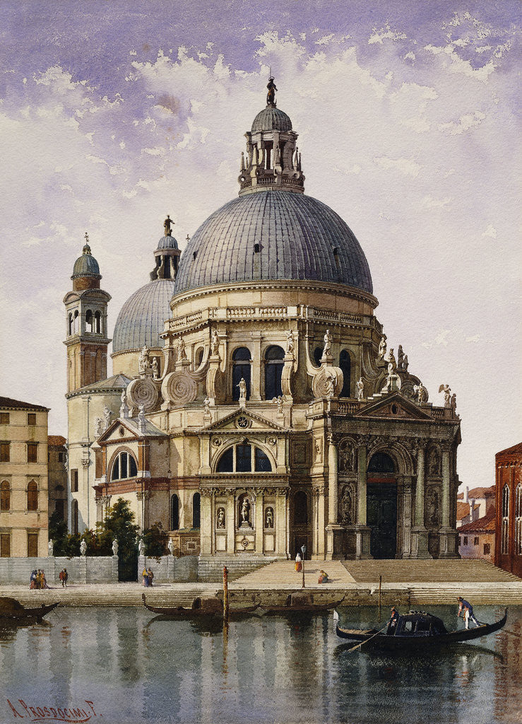 Detail of Santa Maria della Salute, Venice by Alberto Prosdocimi
