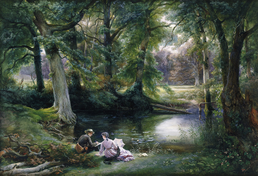 Detail of The Art Lesson by Wilhelm Trautschold