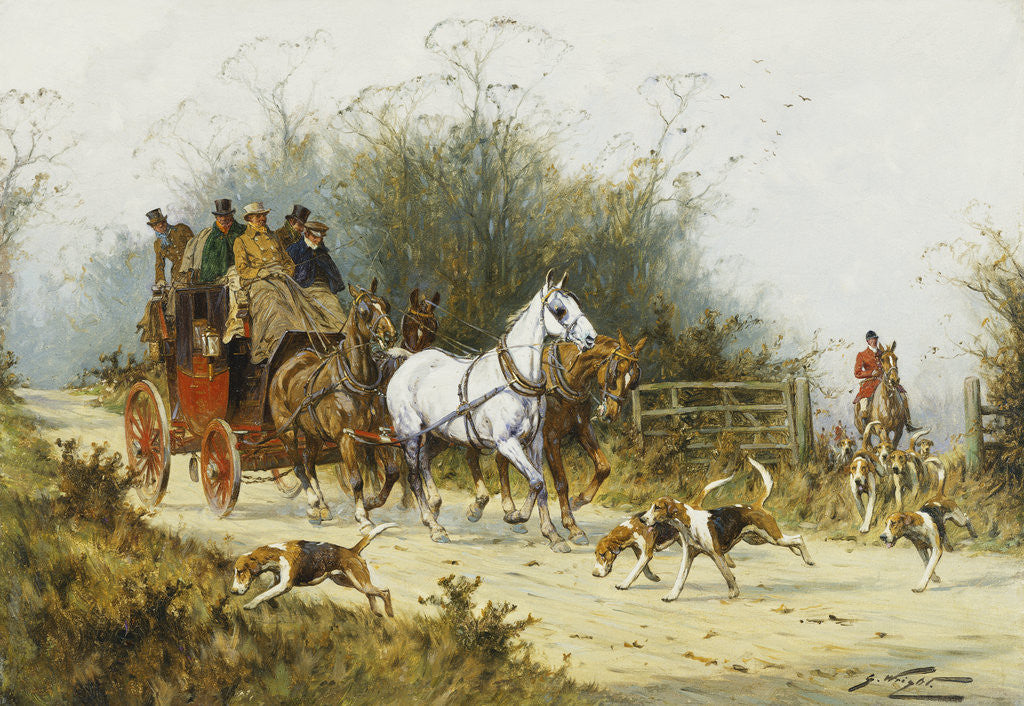 Detail of Halt for the Hunt by George Wright